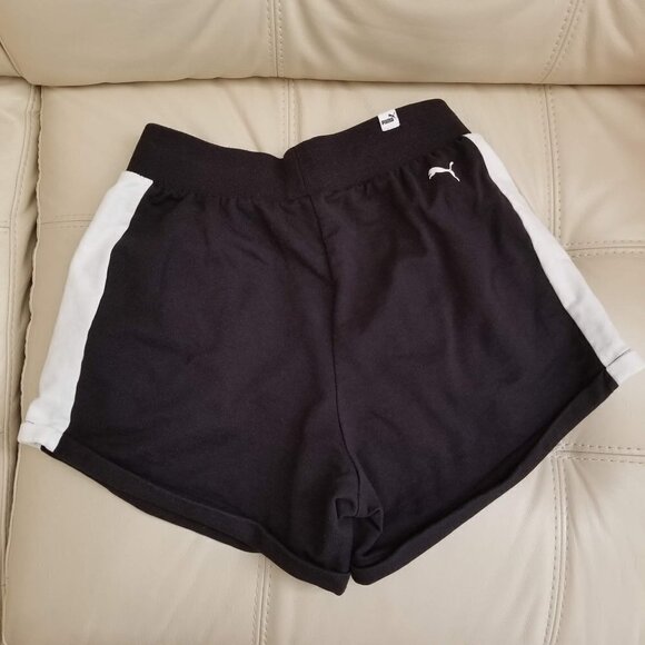 Puma Navy Pull On Elastic Waist Shorts Size Small - Picture 2 of 7